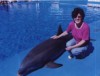 Marg and a dolphin